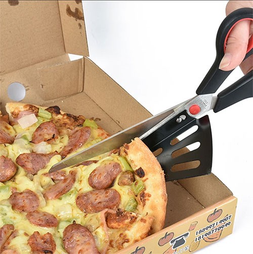 ножницы с лопаткой для пиццы