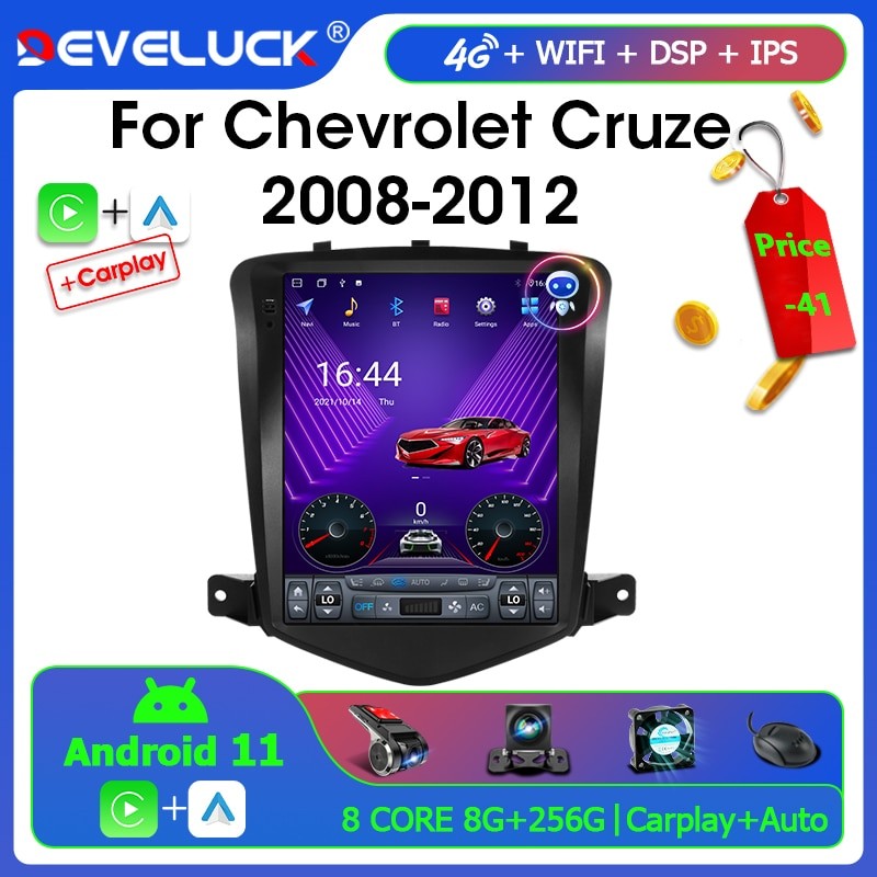Автомагнитола 2 Din для Chevrolet Cruze 2008-2012
