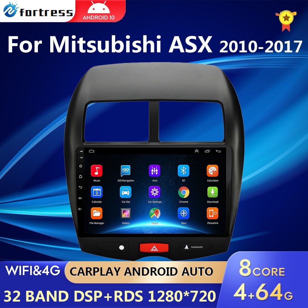 Автомагнитола 2 din для Mitsubishi ASX 1 2010 2011 - 2016