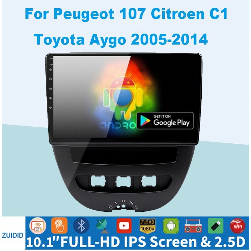 Автомагнитола для Toyota Aygo 2005 - 2014