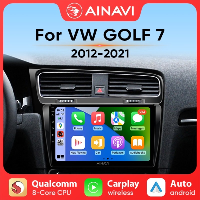 Автомагнитола для Volkswagen VW Golf 7 MK7 GTI 2011-2021