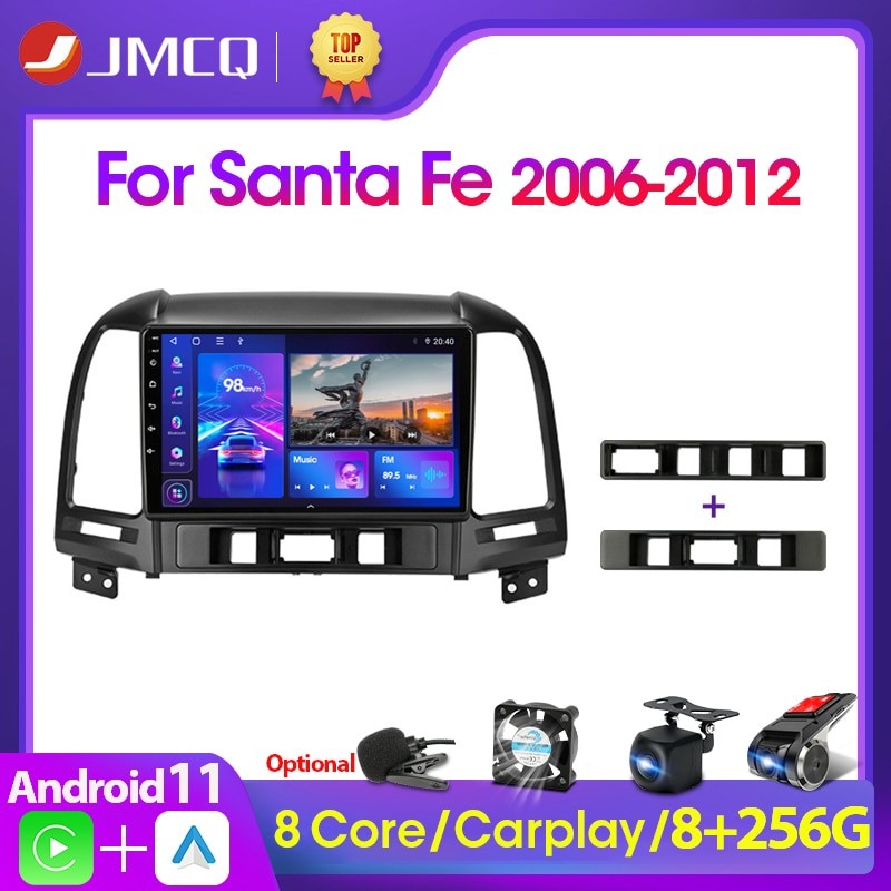 Автомагнитола JMCQ для Hyundai Santa Fe 2 2006-2012