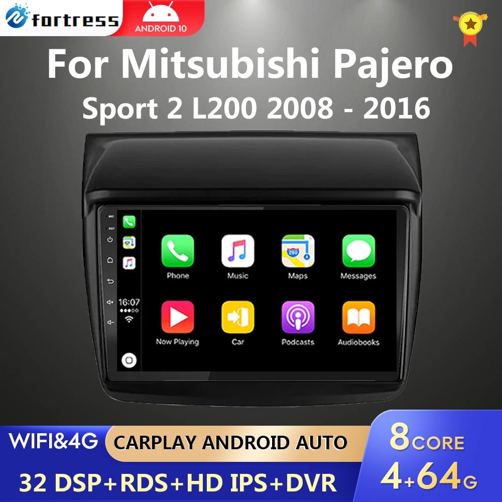 Автомагнитола на Android для Mitsubishi PAJERO Sport 2 L200 Triton 2008-2016