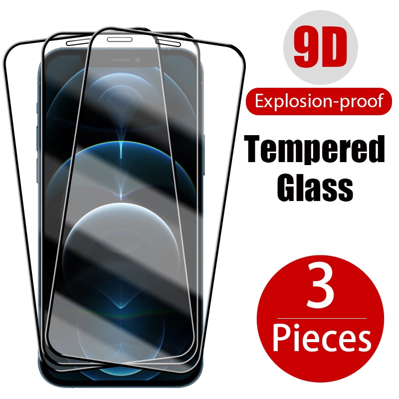Закаленное стекло для iPhone 7, 8, 6, 6S Plus, SE 2020, 3 шт.