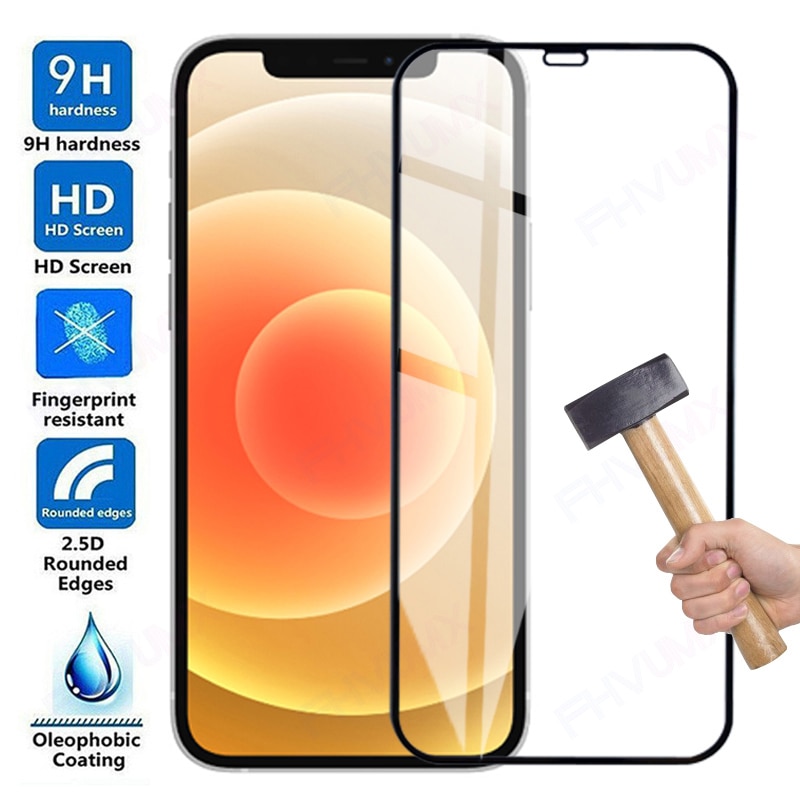 Защитное стекло 9D для Apple iPhone 12 mini 11 Pro Max X XS XR 7 8 6 6S Plus