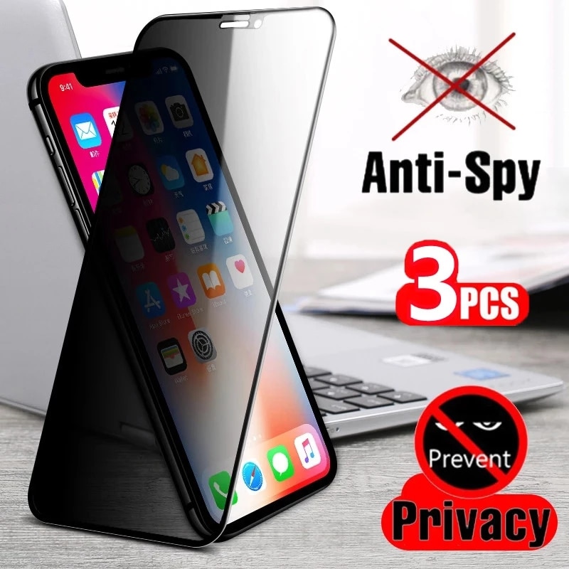 Защитное стекло для IPhone 12, 6s, 7, 8, X, XS Max, XR, 11 Pro, 1-3 шт.