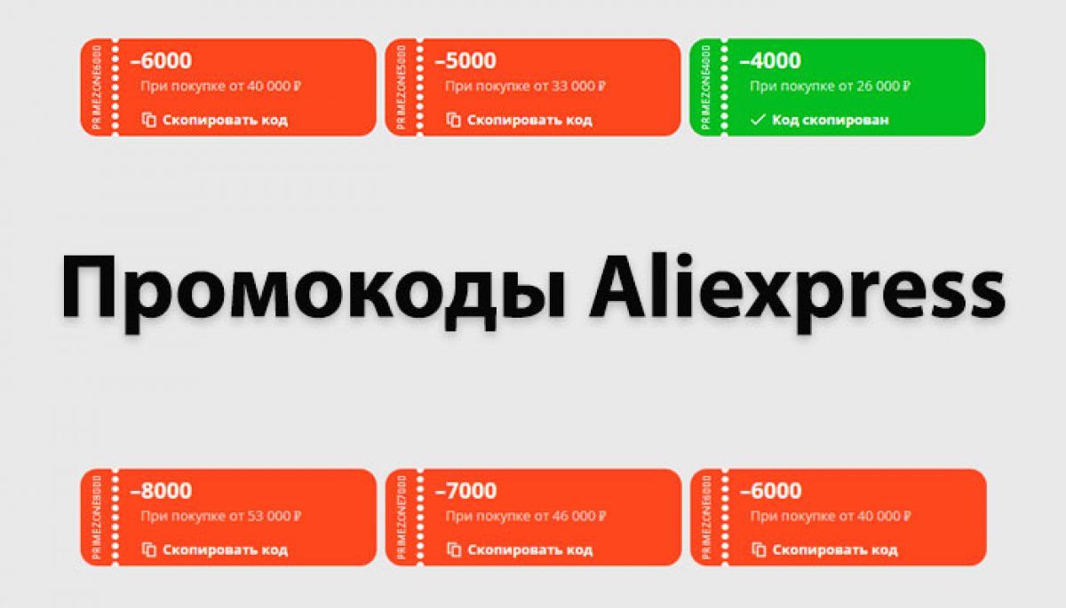 Промокоды АЛИЭКСПРЕСС 2022