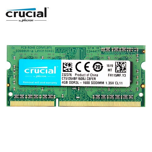 Оперативная память для ноутбуков Crucial RAM SO DIMM DDR3