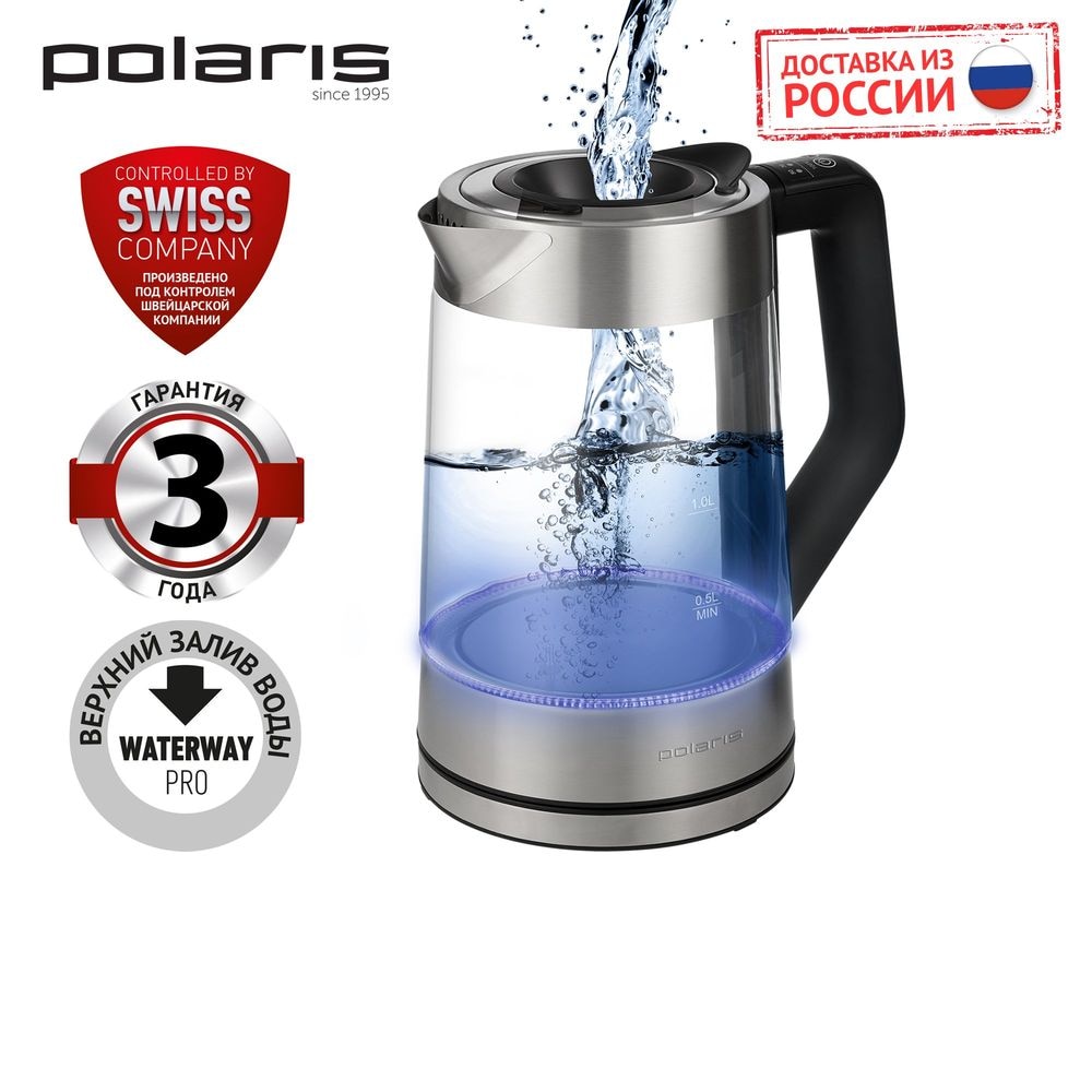 Электрический чайник POLARIS PWK 1710CGLD с регулировкой температуры