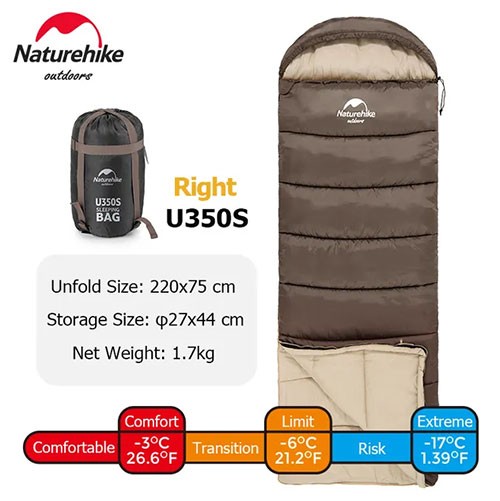 Зимний спальный мешок с Алиэкспресс Naturehike U350S