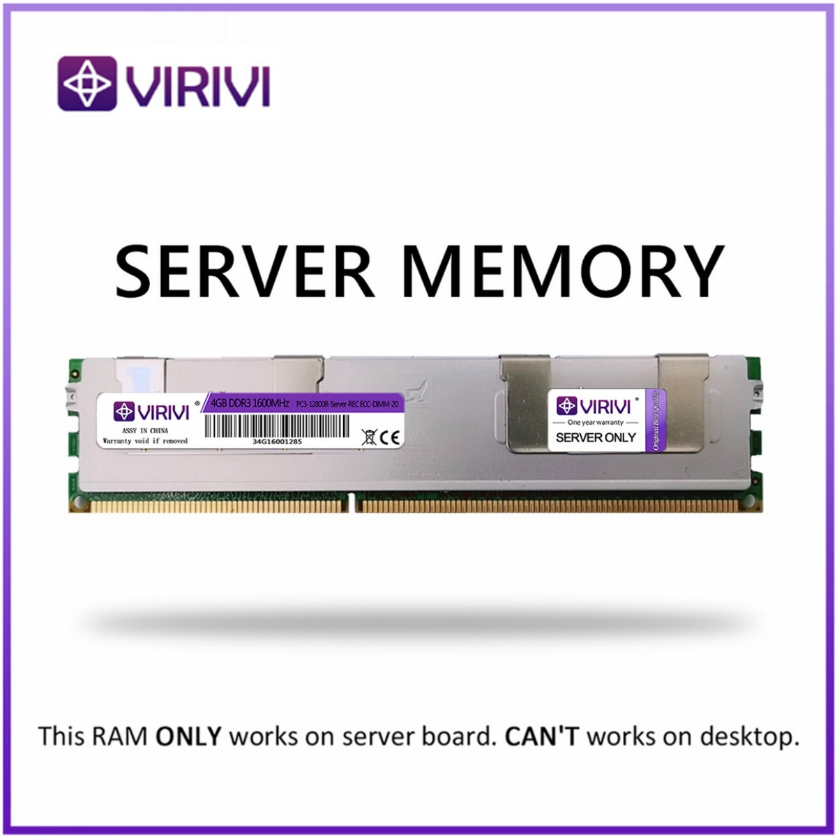 Серверная оперативная память с радиатором VIRIVI DDR3 8GB