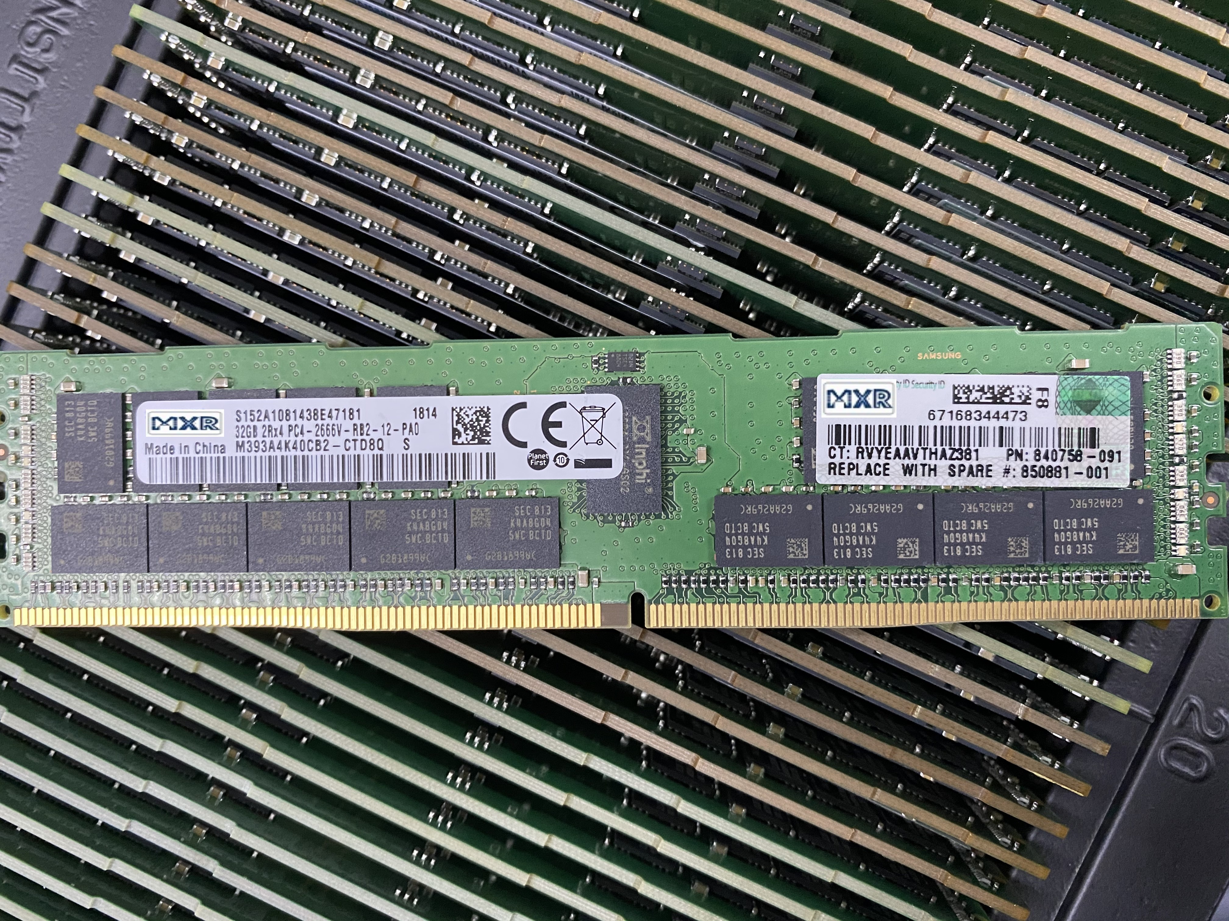 Серверный модуль ОЗУ MXR 32G 2RX4-2666V-DDR4-RB2-12-PAO RDIMM