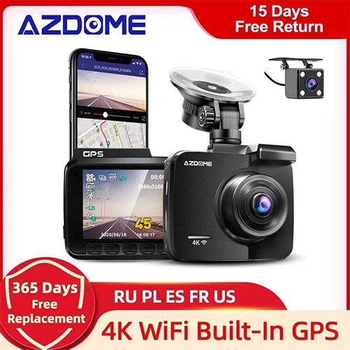 AZDOME GS63H 4K со встроенным GPS