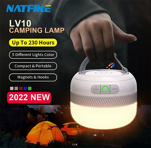 аккумуляторный светодиодный фонарь для похода LV10