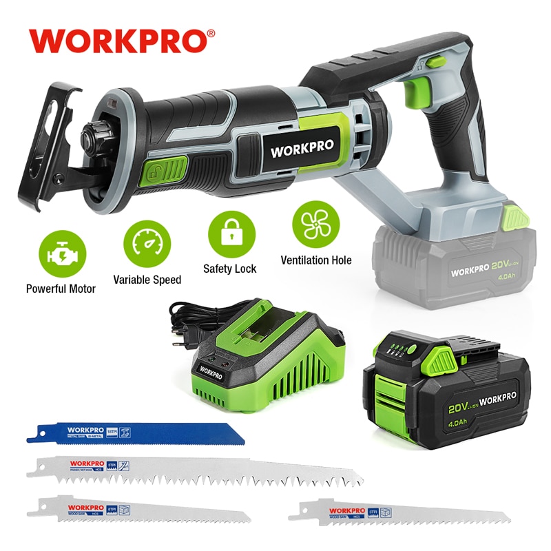 Аккумуляторная сабельная пила WORKPRO W125048A