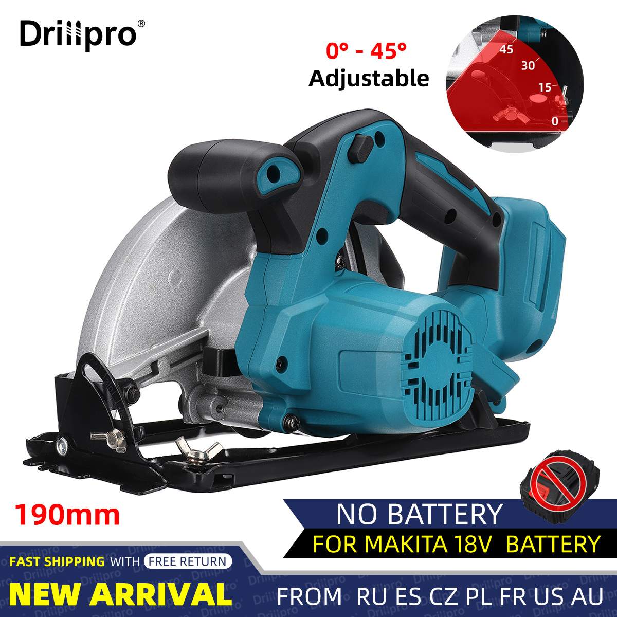 Электрическая циркулярная пила Drillpro