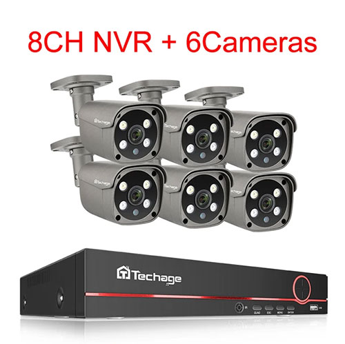 Система видеонаблюдения Techage 605GP-AI-50
